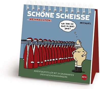 Schöne Scheiße Weihnachten Adventsaufsteller Geschenkbuch
