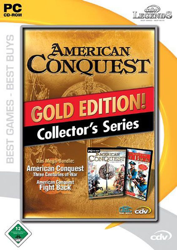 American Conquest Gold Edition Collector's Series 2 CD-Roms PC Spiele