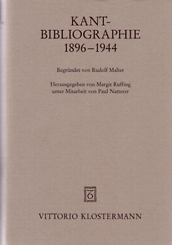 Kant-Bibliographie 1896-1944