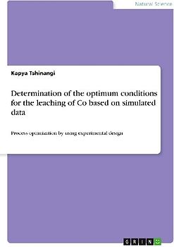 Determination of the optimum conditions for the leaching of Co based on simulated data