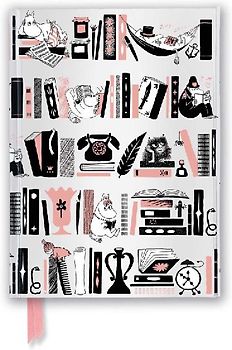 Moomin Bookshelves: Pink & Silver (Foiled Journal)