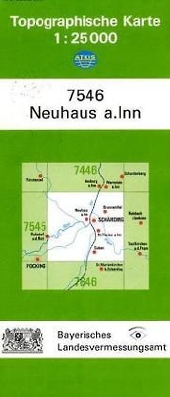 TK25 7546 Neuhaus a.Inn