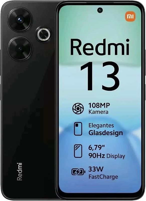 Xiaomi Redmi 13 Dual SIM 128Go noir de minuit