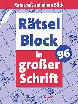 Rätselblock in großer Schrift 96