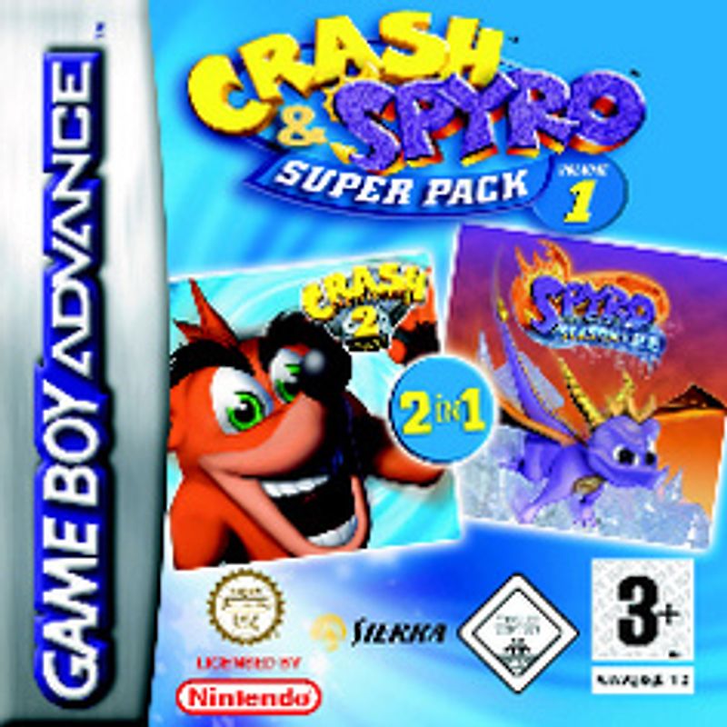 Crash & Spyro Super Pack Volume 1 Nintendo Game Boy Advance
