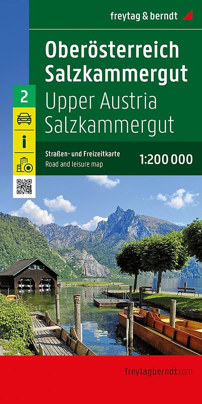 Oberösterreich - Salzkammergut, Straßen- und Freizeitkarte 1:200.000, freytag & berndt