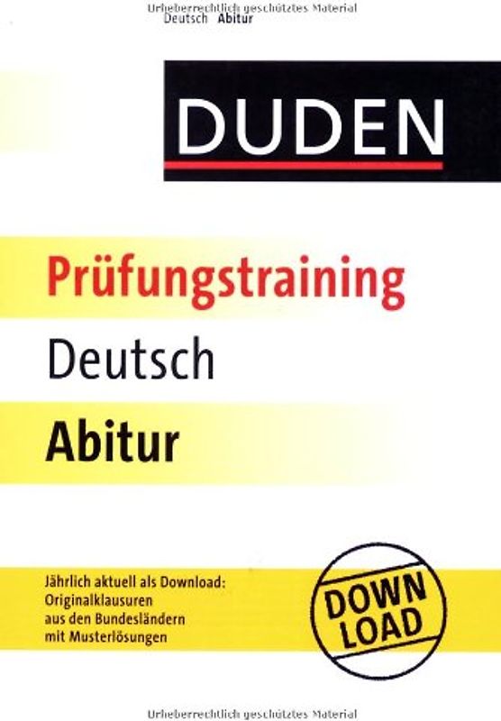 Prüfungstraining Deutsch Abitur