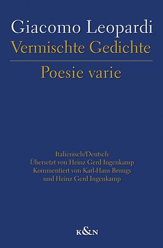 Vermischte Gedichte Poesie varie