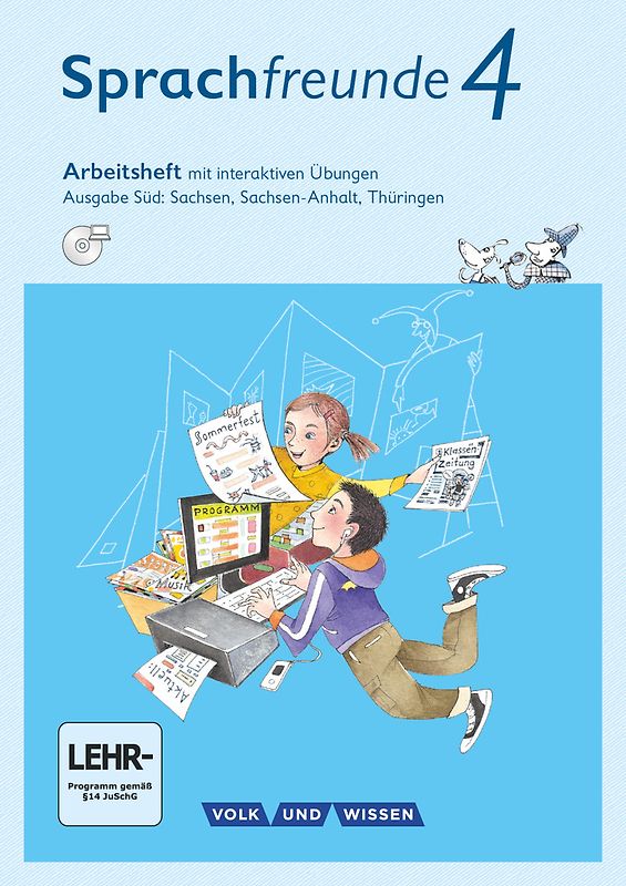 Sprachfreunde - Sprechen - Schreiben - Spielen - Ausgabe Süd (Sachsen, Sachsen-Anhalt, Thüringen) - Neubearbeitung 2015 - 4. Schuljahr