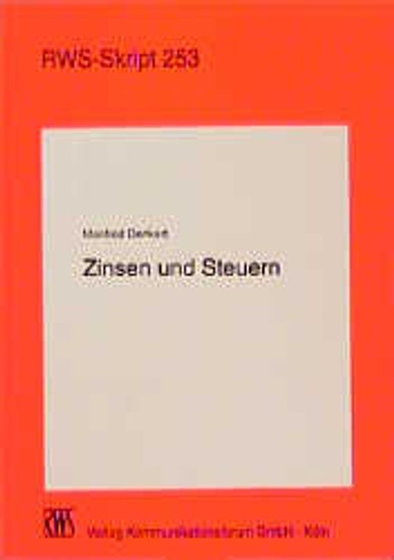 Zinsen und Steuern