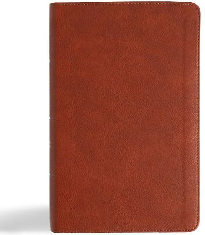 CSB Single-Column Personal Size Reference Bible, Burnt Sienna Leathertouch