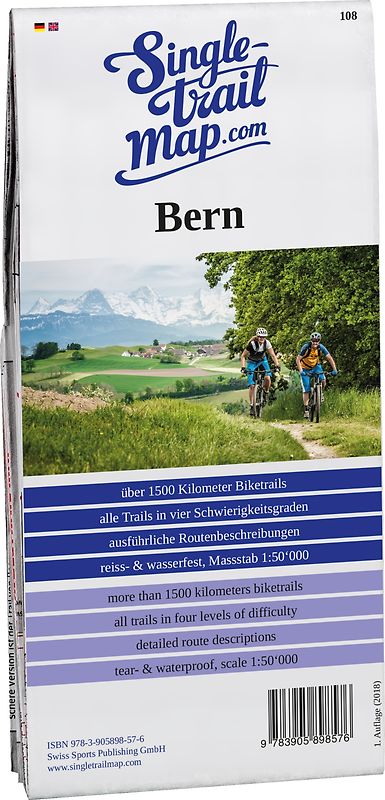 Singletrail Map 108 Bern