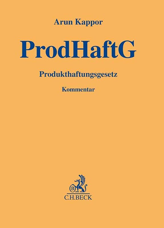 Produkthaftungsgesetz. ProdHaftG