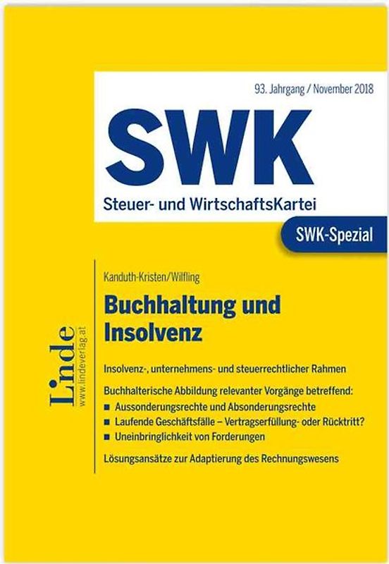 SWK-Spezial Buchhaltung und Insolvenz