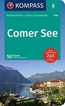 KOMPASS Wanderführer Comer See, 50 Touren mit Extra-Tourenkarte