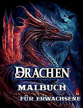 Drachen Malbuch für Erwachsene: Stressabbau und Entspannung mit Fantasiewesen zur Beruhigung beim Ausmalen schöner Drachen im Mandala-Stil