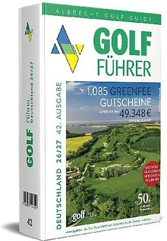 Albrecht Golf Führer Deutschland 26/27 inklusive Greenfee Gutscheinen