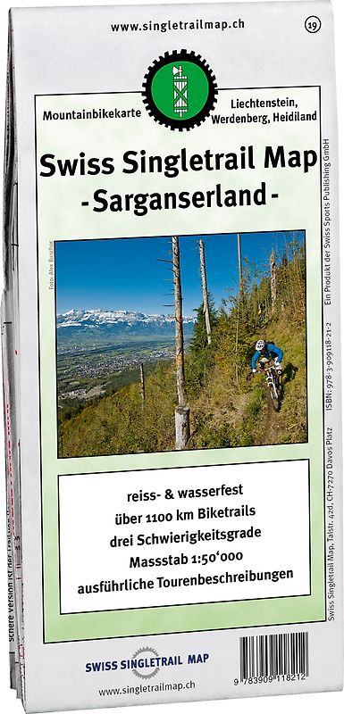 Singletrail Map 019 Sarganserland