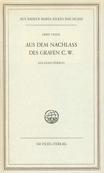Aus dem Nachlaß des Grafen C. W