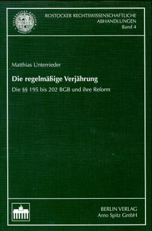 Die regelmässige Verjährung