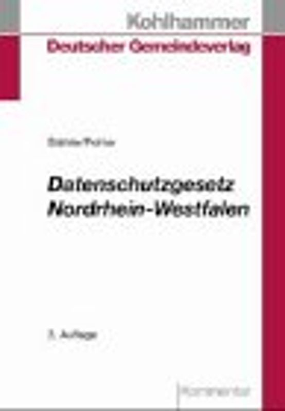 Datenschutzgesetz Nordrhein-Westfalen. Kommentar