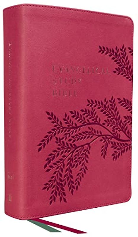 NKJV, Evangelical Study Bible, Leathersoft, Rose, Red Letter, Comfort Print: Christ-centered. Faith-building. Mission-focused.