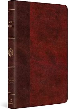 ESV Large Print Thinline Bible (Trutone, Burgundy/Red, Timeless Design)