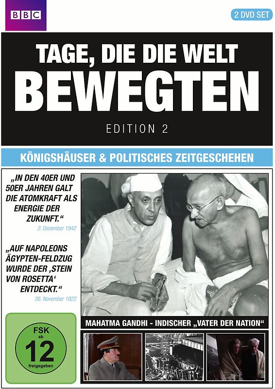 Tage, die die Welt bewegten - Edition 2 - Königshäuser & Politisches Zeitgeschehen [2 DVDs] DVD