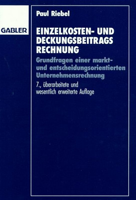 Einzelkosten- und Deckungsbeitragsrechnung