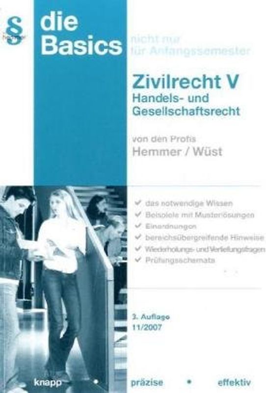 Basics Zivilrecht V /Handels- und Gesellschaftsrecht