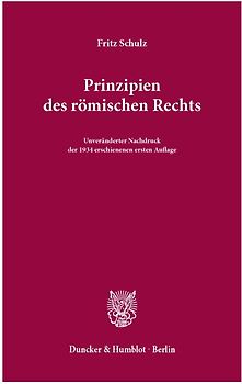Prinzipien des römischen Rechts.