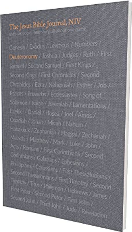 The Jesus Bible Journal, Deuteronomy, NIV, Paperback, Comfort Print