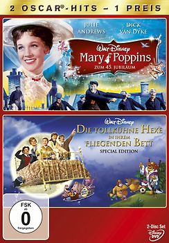 Mary Poppins/Die tollkühne Hexe in ihrem fliegenden Bett (Duopack) DVD