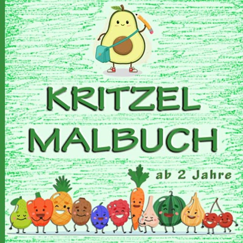 Kritzelmalbuch für Kleinkinder ab 2 Jahre: Ausmalen und Fertigmalen von Kawaii. Erstes Kritzeln für den Kindergarten. Ein Mitmachbuch mit Lernspiele für Kinder. Mitgebsel für Kindergeburtstag.