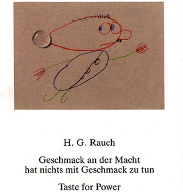 Geschmack an der Macht hat nichts mit Geschmack zu tun