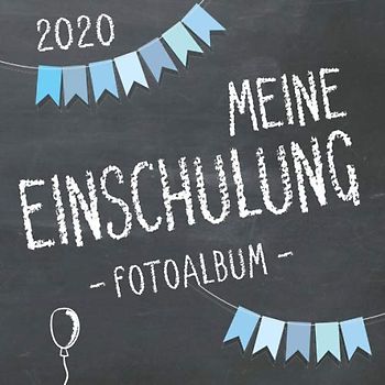 Meine Einschulung 2020 Fotoalbum zum Schulanfang für Jungen: Erinnerungsalbum & Gästebuch als Geschenk für die Schultüte zum ersten Schultag