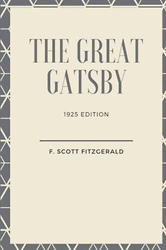 The Great Gatsby by F. Scott Fitzgerald - American Classic Novel -1925 Original Edition