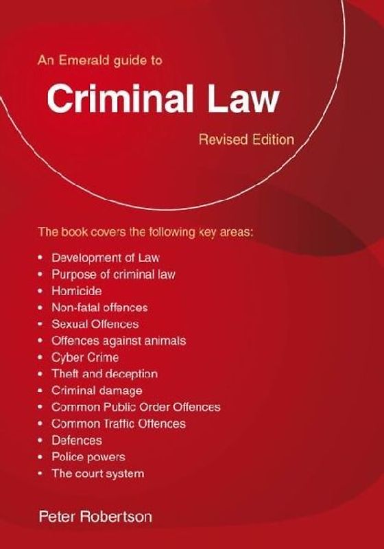 An Emerald Guide to Criminal Law