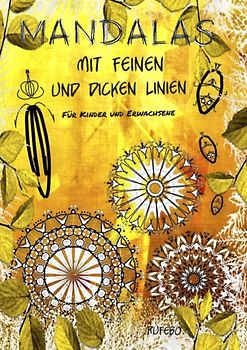 Mandalas mit feinen und dicken Linien