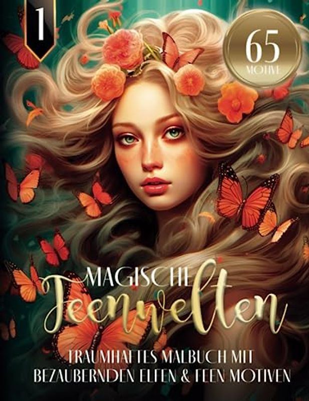 Magische Feenwelten - Traumhaftes Malbuch mit bezaubernden Elfen & Feen Motiven: Fantasy Ausmalbuch für Erwachsene | 65 MOTIVE | Fantasiewelten Mandala zum Entspannen