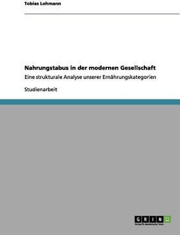 Nahrungstabus in der modernen Gesellschaft