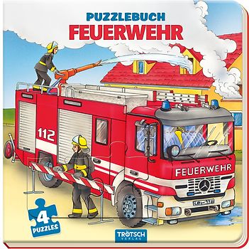 Trötsch Pappenbuch Puzzlebuch Feuerwehr
