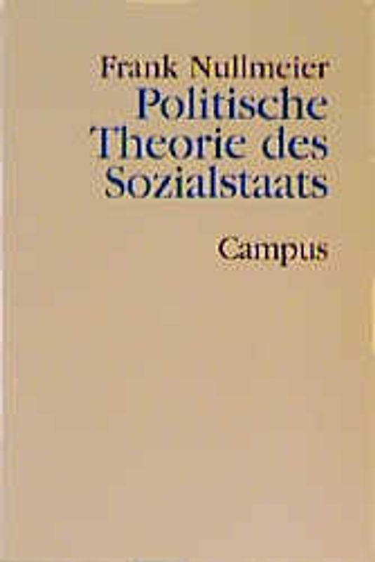 Politische Theorie des Sozialstaats