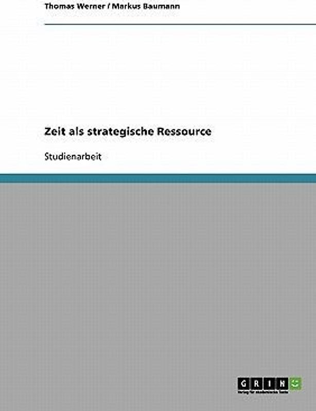 Zeit als strategische Ressource