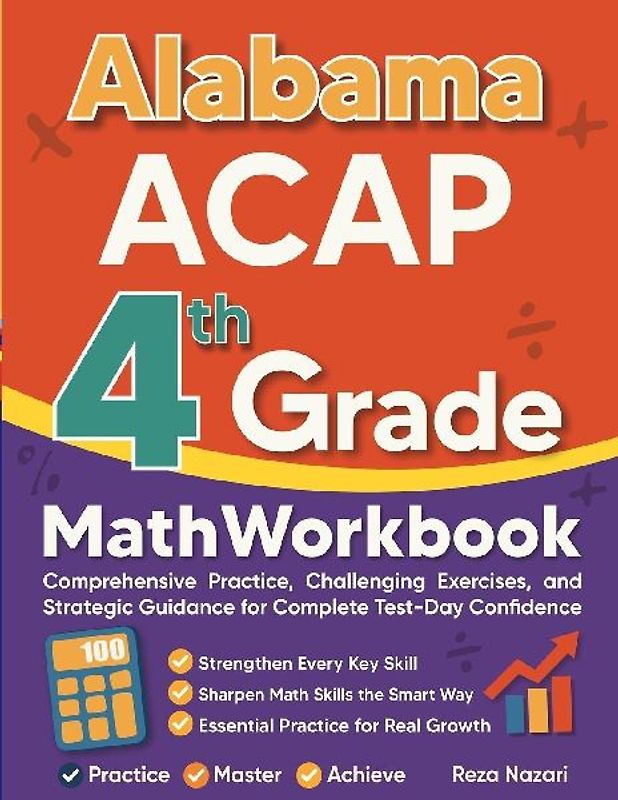 Alabama ACAP Grade 4 Math Workbook