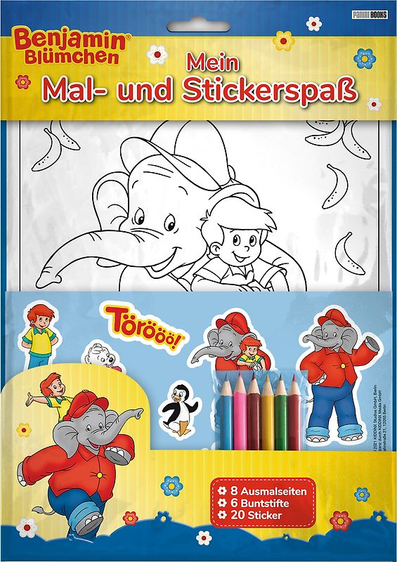 Benjamin Blümchen: Mein Mal- und Stickerspaß