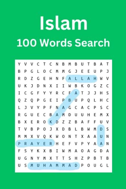 Islam Words Search Puzzle Book: 100 Muslim Words Hidden in Puzzles