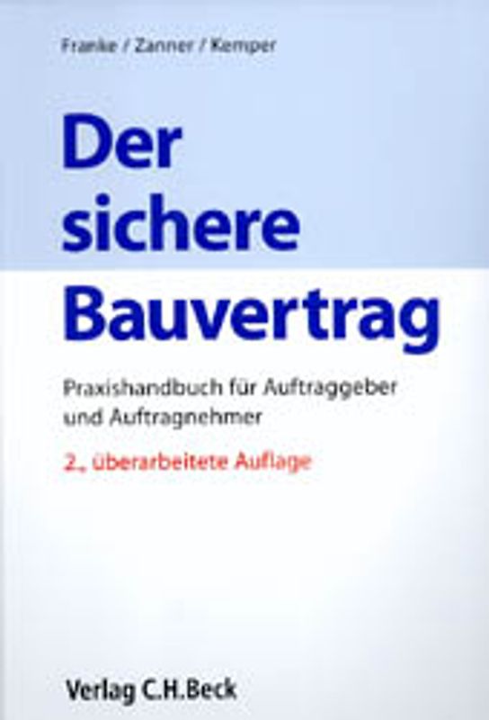 Der sichere Bauvertrag