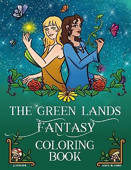 The Green Lands Fantasy Coloring Book