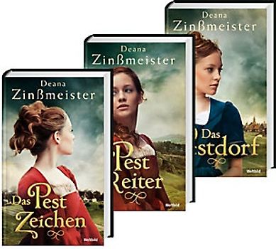 Pest-Trilogie: Band 1-3 - Das Pestzeichen / Der Pestreiter / Das Pestdorf - Deana Zinßmeister [3 Bände, Gebundene Ausgabe, Weltbild]